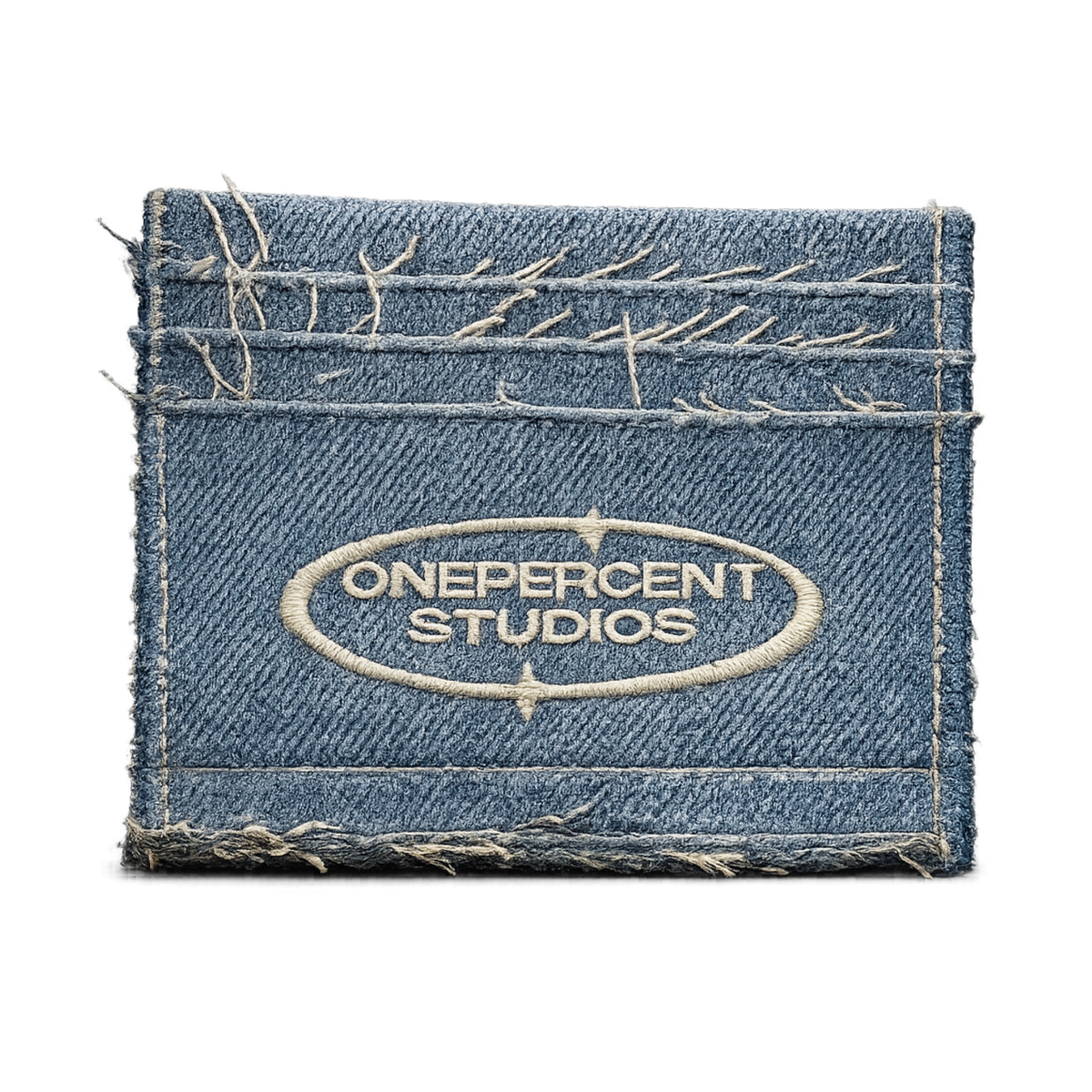 Distressed Denim Card Holder (With a Ca$h Sta$h)