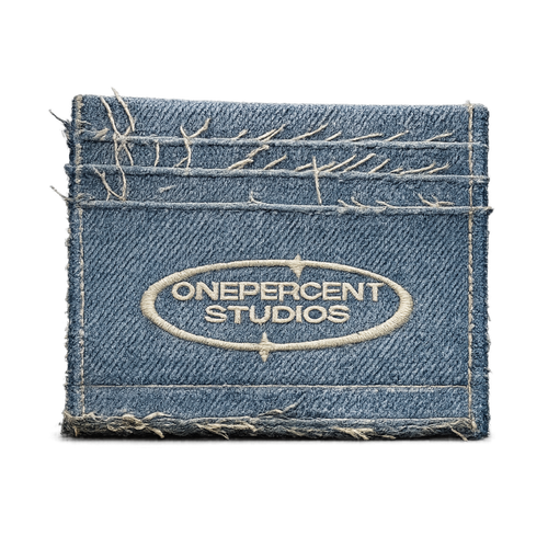 Distressed Denim Card Holder (With a Ca$h Sta$h)